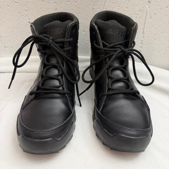 ADIDAS Terrex Climawarm All Black Outdoor Hiking Boots Mens 8